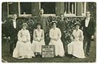 Dalby Square/Windsor Hotel staff 1908 [PC]
